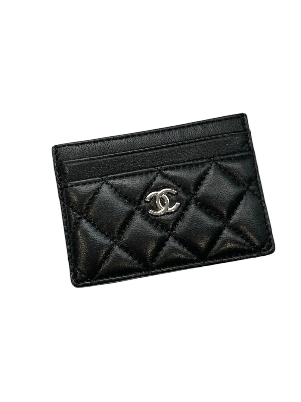 🖤 Black Quilted Leather Card Holder 🖤